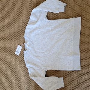 NWT Fabletics Grey Alina Crewneck Sweatshirt - M